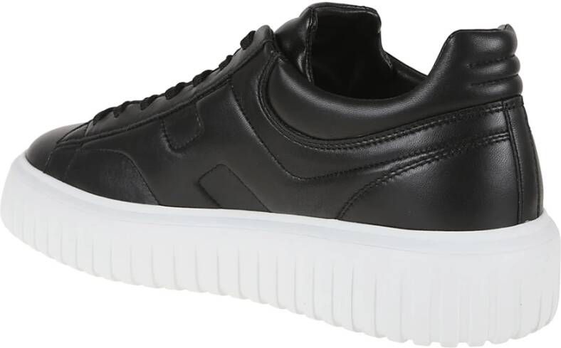 Hogan Zwarte Sneakers met H-strepen