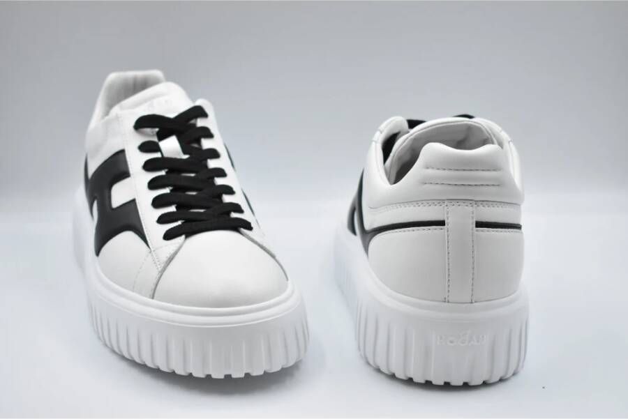 Hogan Zwarte Veterschoenen Elegant Statement