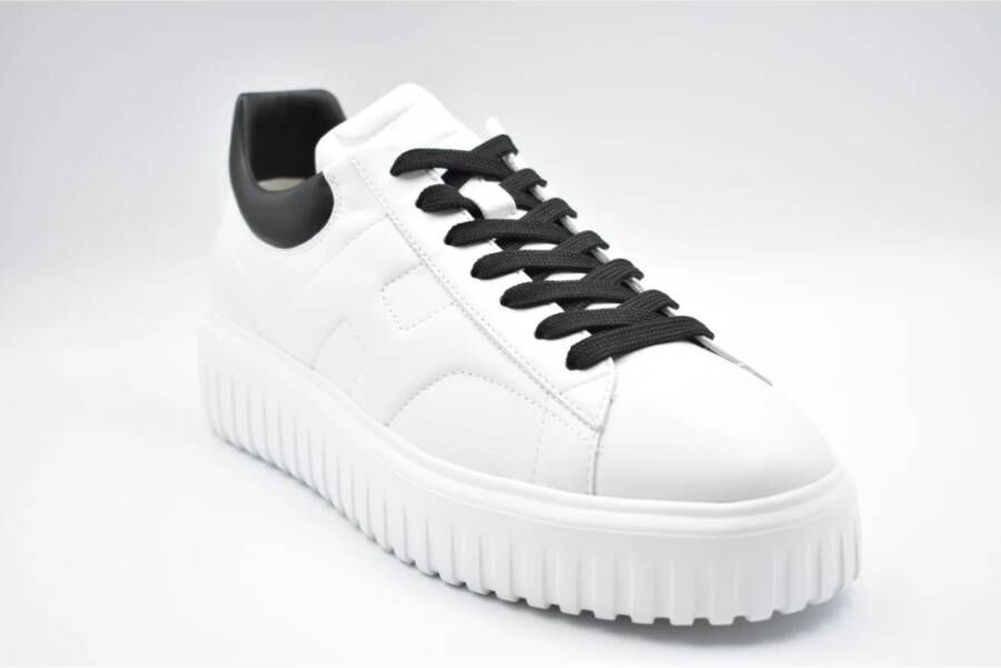 Hogan Zwarte Veterschoenen voor Mannen White Heren