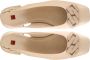 Högl Stijlvolle Leren Ballerina`s Beige Dames - Thumbnail 6