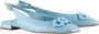 Högl Blauwe Leren Ballerina`s voor Dames Blauw Dames - Thumbnail 6