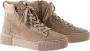 Hogl 103632~~~~~~~~~~~~~~~~~~~~~~~~ Hoge sneakersVeterlaarzenDames veterschoenenDames sneakersHalf-hoge schoenen Wit beige - Thumbnail 4