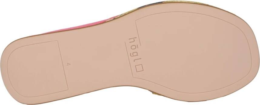 Högl Beige Mix Platform Sandaal voor Vrouwen Multicolor Dames