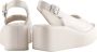 Högl Beige Platte Sandalen Loulou Creme Beige Dames - Thumbnail 4