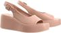 Högl Beige Platte Sandalen voor Vrouwen Pink Dames - Thumbnail 4