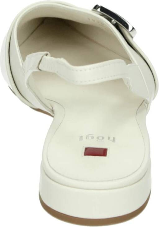 Högl Beige Sling-back Sandaal met Rubberen Zool