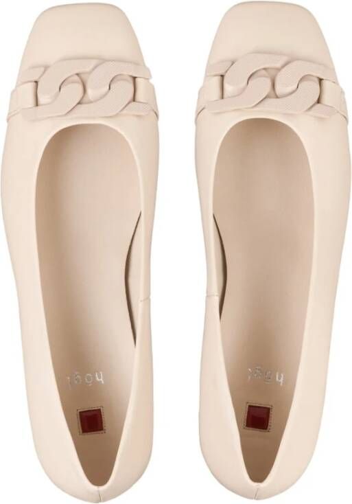 Högl Beige Veterschoenen voor Vrouwen Beige Dames
