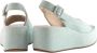Högl Blauwe Suède Sleehak Sandalen Blue Dames - Thumbnail 4