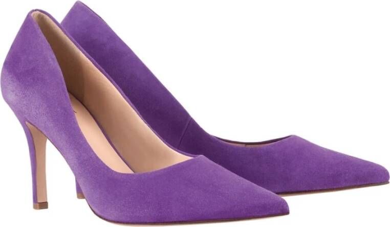Högl Elegante Paarse Suède Pumps Purple Dames