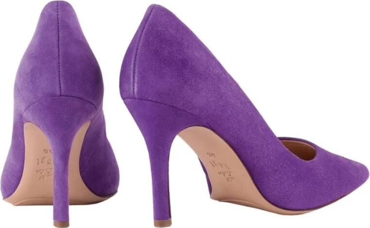 Högl Elegante Paarse Suède Pumps Purple Dames