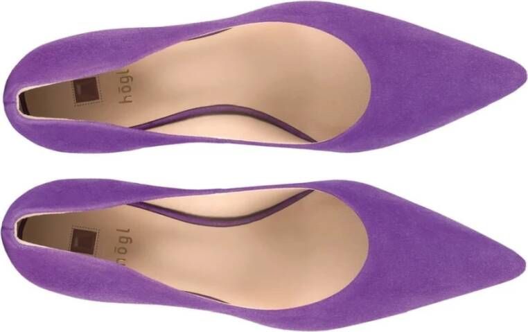 Högl Elegante Paarse Suède Pumps Purple Dames