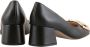Högl Elegante Horsebit Pumps met Midi Blokhakken Black Dames - Thumbnail 6