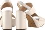Högl Hoogwaardige Leren Hoge Hak Sandalen Wit Dames - Thumbnail 3