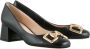 Högl Elegante Horsebit Pumps met Midi Blokhakken Black Dames - Thumbnail 3