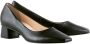 Högl Elegante Leren Blokhak Pumps Black Dames - Thumbnail 24