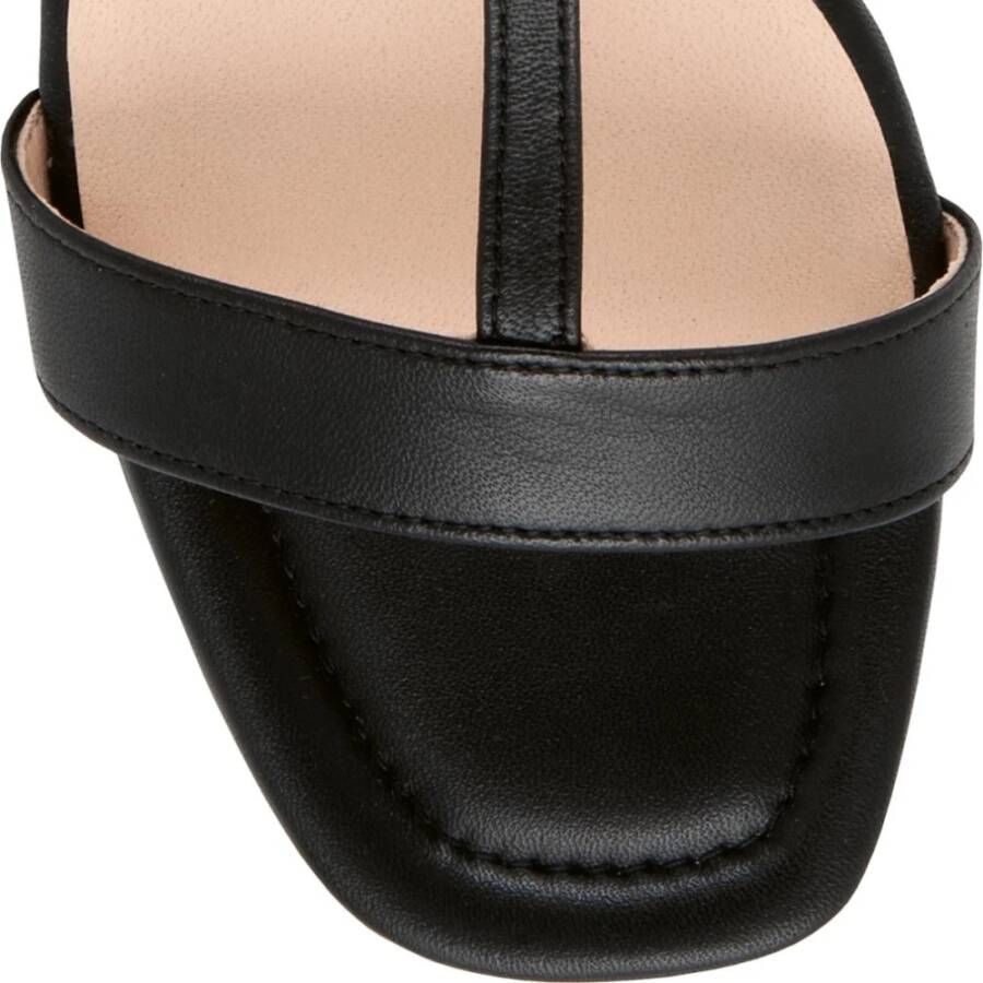 Högl Zwarte platte sandalen voor vrouwen Zwart Dames