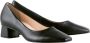 Högl Elegante Leren Blokhak Pumps Black Dames - Thumbnail 19