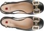 Högl Roze Leren Horsebit Block Heel Loafer Pumps Zwart Dames - Thumbnail 4