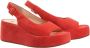 Högl Rode Platte Sandalen Loulou Koralle Red Dames - Thumbnail 2