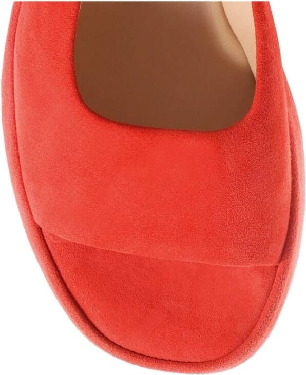 Högl Rode Platte Sandalen Loulou Koralle Red Dames