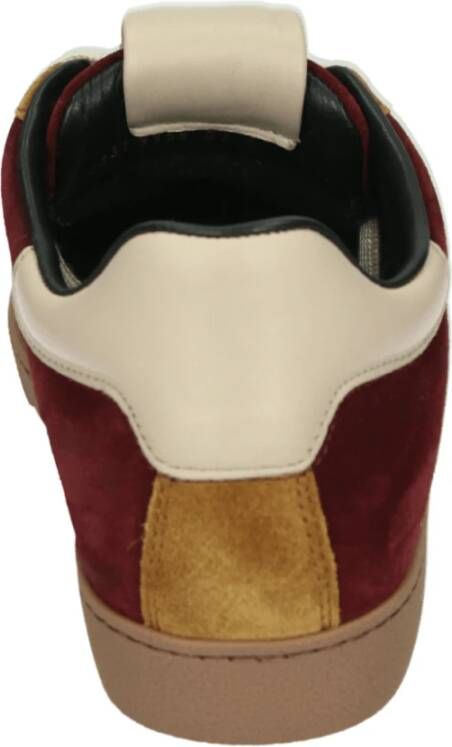 Högl Sportieve Lage Damesschoenen Bordeaux Suede