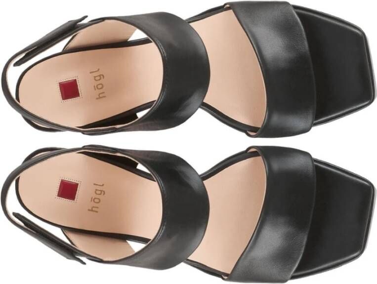 Högl Verhoog je zomerse stijl met chique zwarte sandalen Black Dames