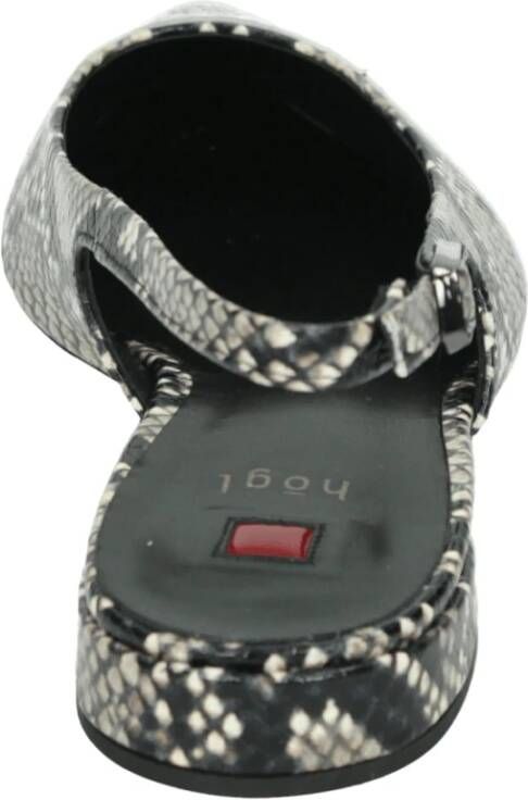 Högl Zwart Sling-back Sandaal