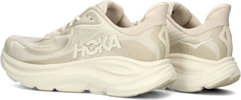 Hoka One Beige Textiel Sneakers Clifton 10