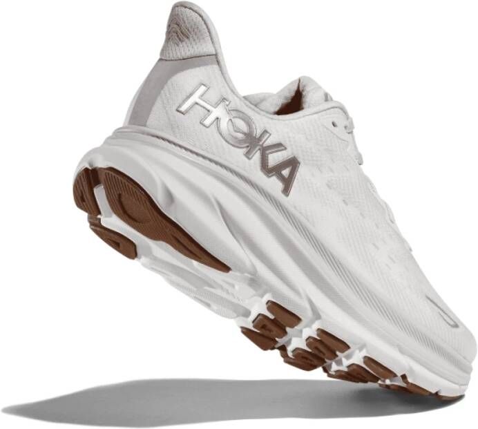 Hoka One Clifton 9 Hardloopschoenen Heren White Heren