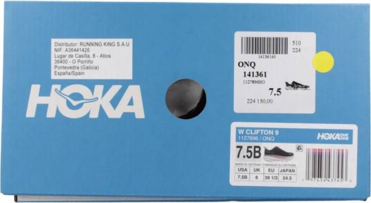 Hoka One Clifton 9 Sneakers White Dames