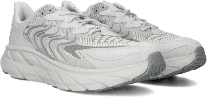 Hoka One Clifton Ls Dames Sneakers Grijs Suède