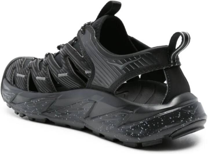 Hoka One Flat Sandals Black Dames