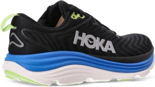 Hoka One Zwarte Sneakers met Jacquard Patroon Black Heren