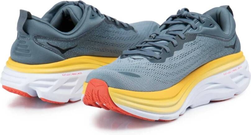 Hoka One Heren Bondi 8 Sneakers Blauw Blue Heren