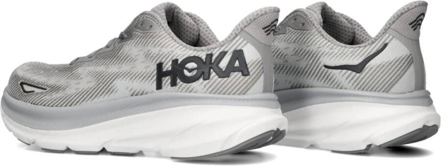 Hoka One Zwarte Textiel Sneakers Clifton 9 Black Dames