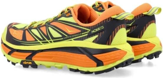 Hoka One Kleurrijke Mesh Sneakers met Dikke Zool Multicolor Heren