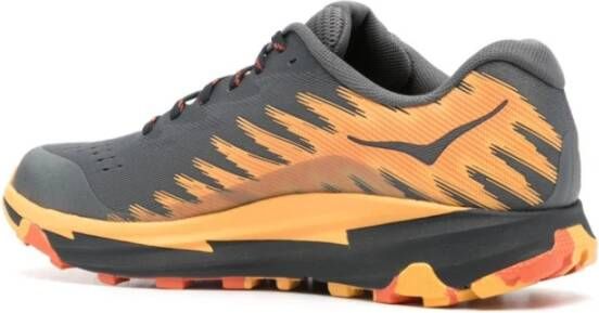 Hoka One Oranje Mesh Sneakers Abstract Patroon Multicolor Heren