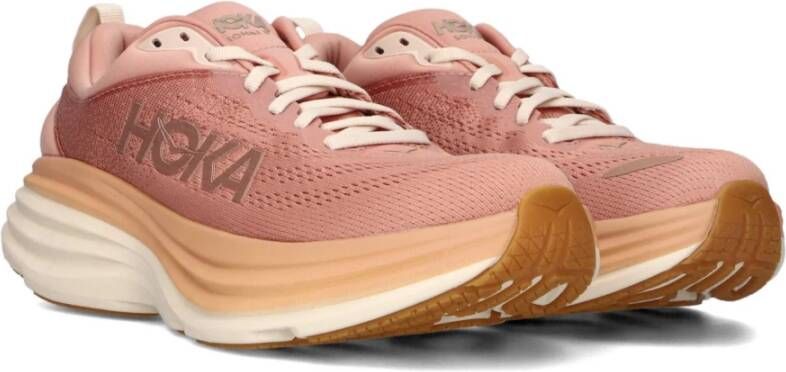 HOKA Lage Sneakers Dames Bondi 8 Maat: 40 Materiaal: Textiel Kleur: Roze - Foto 3