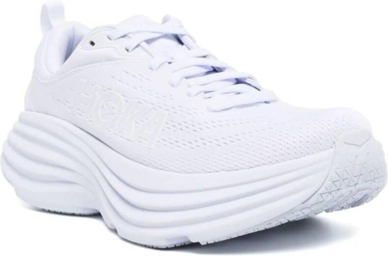 Hoka One Bondi 8 Hardloopschoenen White Dames