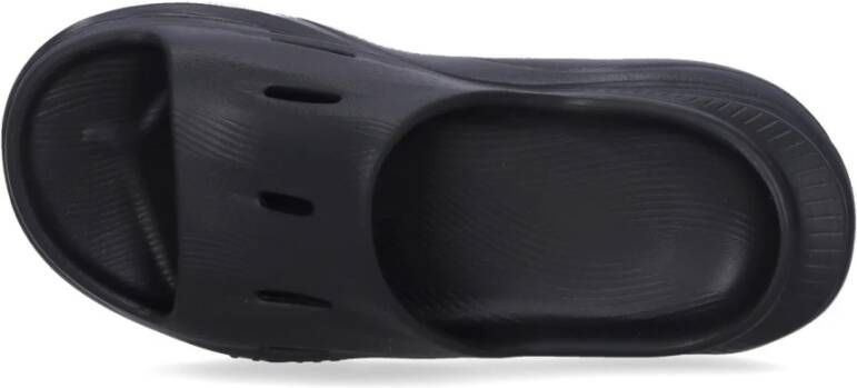 Hoka One Snel Drogende Recovery Sliders met Geventileerde Groeven Black Heren