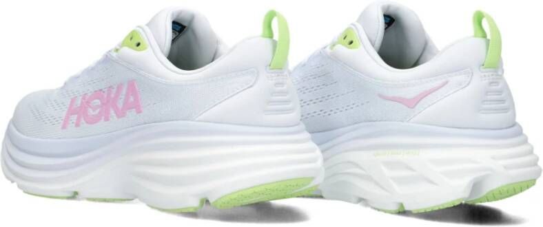 Hoka One Witte Bondi 8 Dames Sneakers