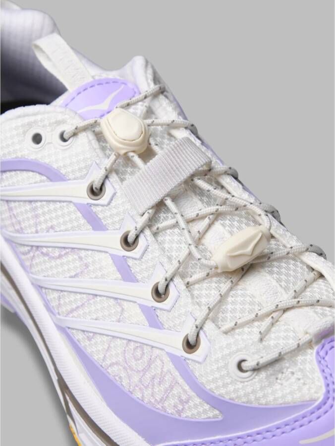 Hoka One Witte Platte Schoenen Stijlvol Model