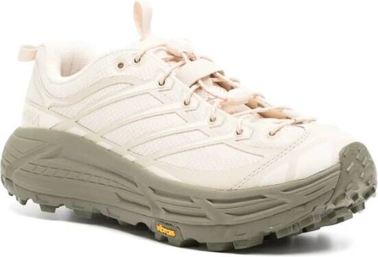 Hoka One Witte Sneaker met Vibram -zool