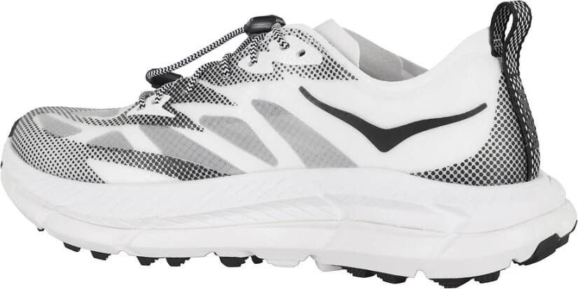 Hoka One Zwart Witte Sneakers met Snelle Veters