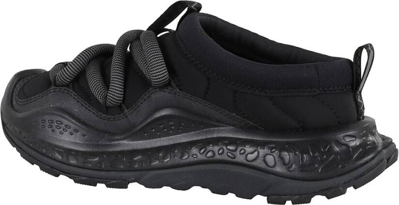 Hoka One Zwarte Instap Sneakers met Technische Stof