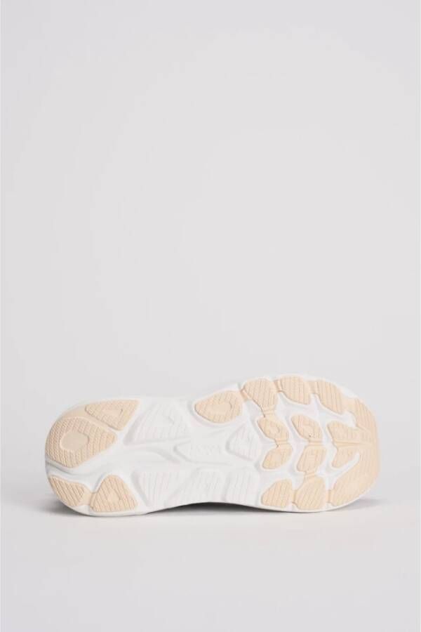 Hoka One Zwarte Jacquard Sneakers Clifton 10