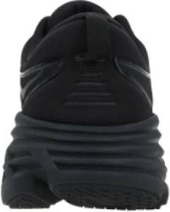 Hoka One Zwarte lage sneakers met reflecterende details Black Heren