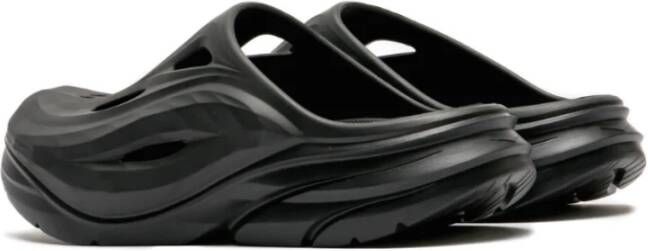 Hoka One Zwarte Recovery Mule voor Actieve Levensstijl Black Unisex