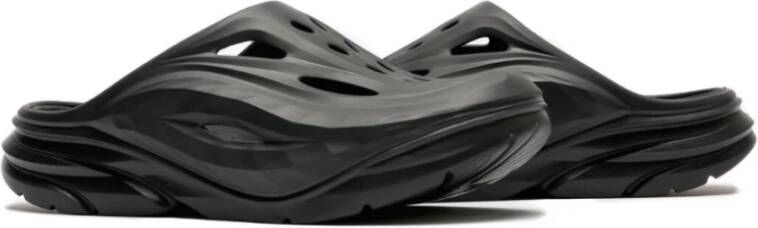 Hoka One Zwarte Recovery Mule voor Actieve Levensstijl Black Unisex