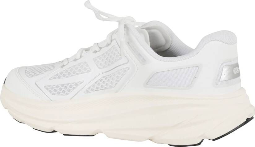 Hoka One Zwarte Stoffen Sneakers met Rubberen Zool